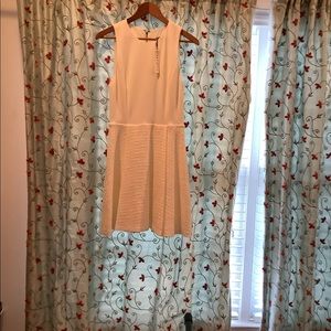 Alice & Olivia cream knit sleeveless dress with sparkly skirt